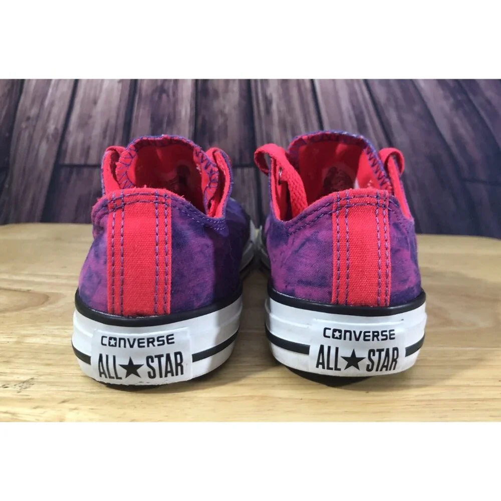 CONVERSE All Star Shoes Girls Size 3 Pink Purple Tye Dye Limited Edition‎ S1-11